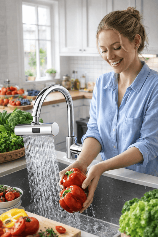 Grifo Cascada Premium de Acero Inoxidable